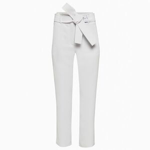 EUC Like New Aritzia Wilfred Tie-Front Pant 8 Frozen Grey